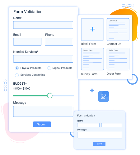 built-in form templates