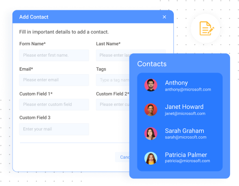 create contacts list